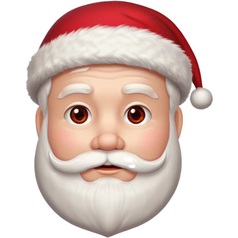 Santa without beard emoji