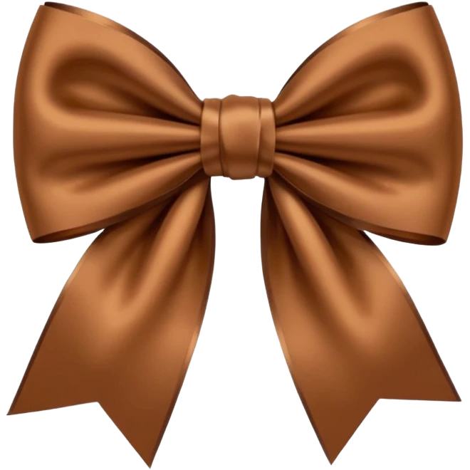 Brown bow emoji