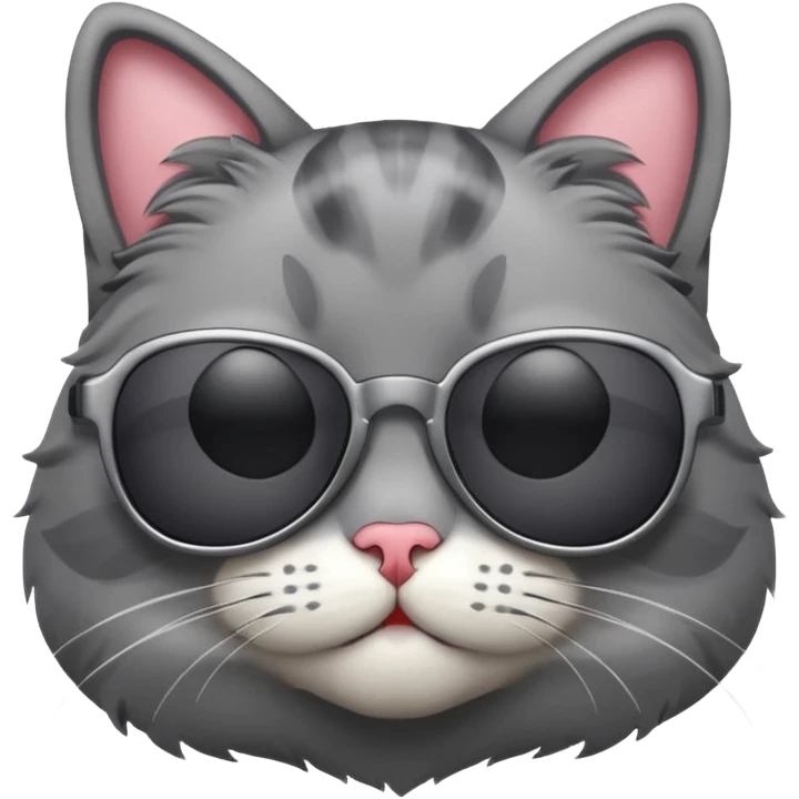 Cat wearing sunglasses emoji