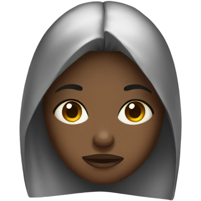 Black girl with flu emoji