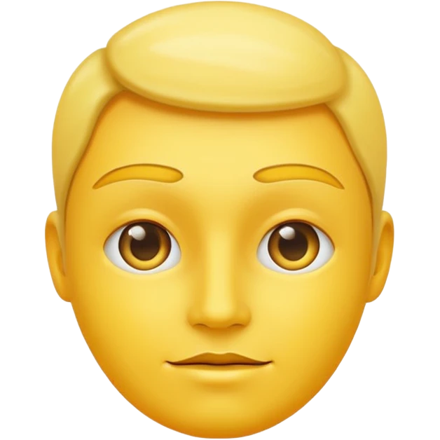 confident yellow face emoji