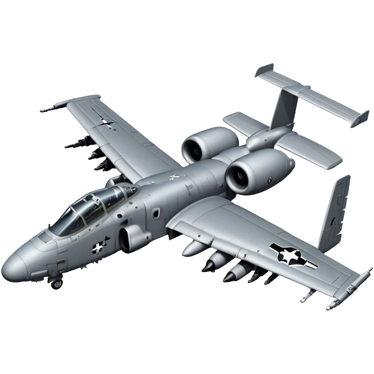 A-10 Thunderbolt II - Fairchild Republic (Grey) emoji