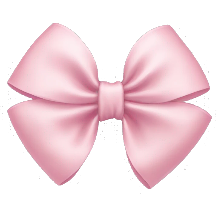 Light pink bow emoji