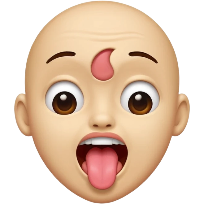 😛+ shaking head emoji