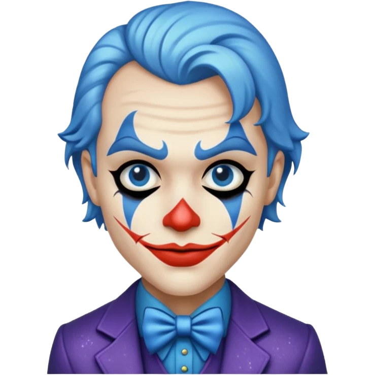 Glitter Blue coringa emoji