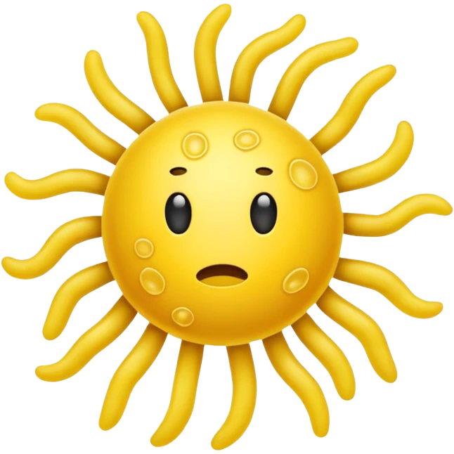 yellow microbe germ icon emoji