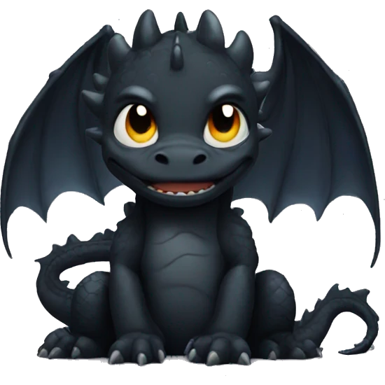 black dragon, tears, sad, crying emoji