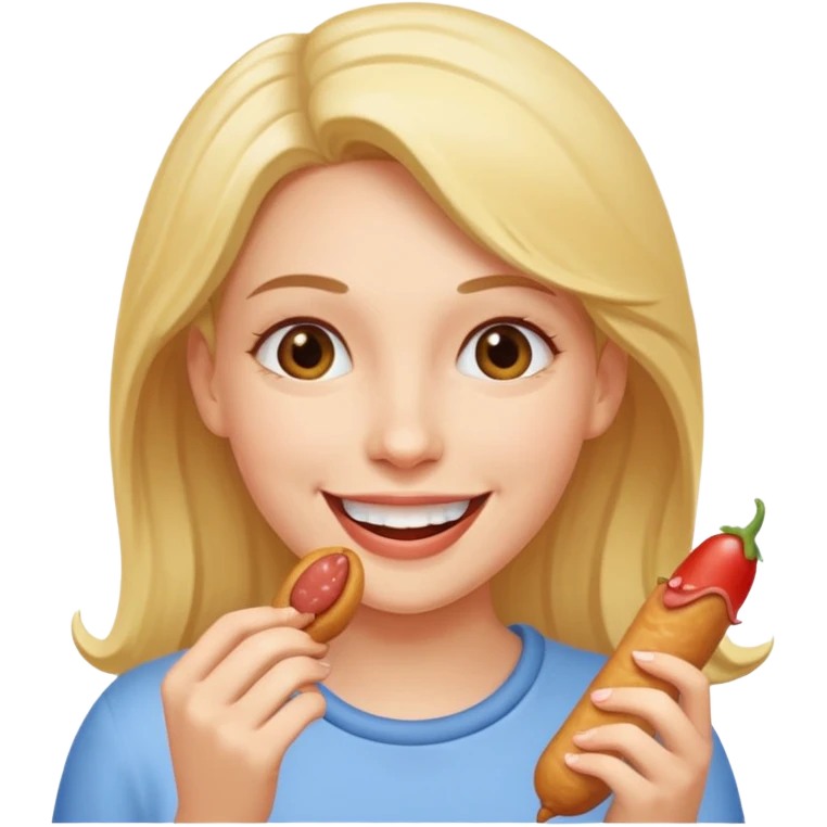 Emoji of a woman eating a man's penis emoji
