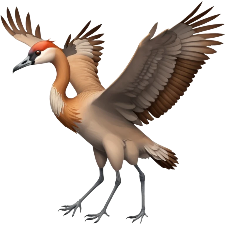 Sandhill crane bird flying emoji