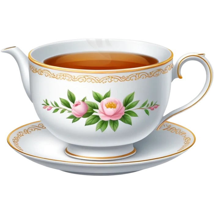 English tea cup with tea emoji