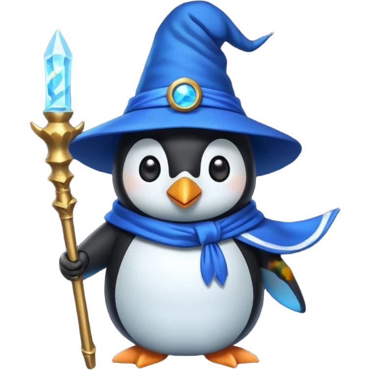 Penguin Wizard emoji
