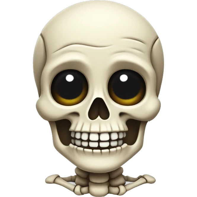 smiling skeleton  emoji