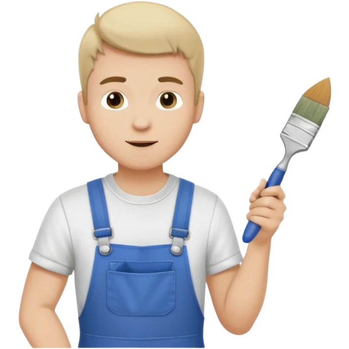  hitler working as a painter decorator emoji