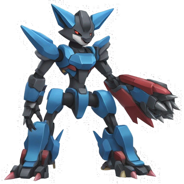 Lucario-Zoroark-medabot-Mecha full body emoji