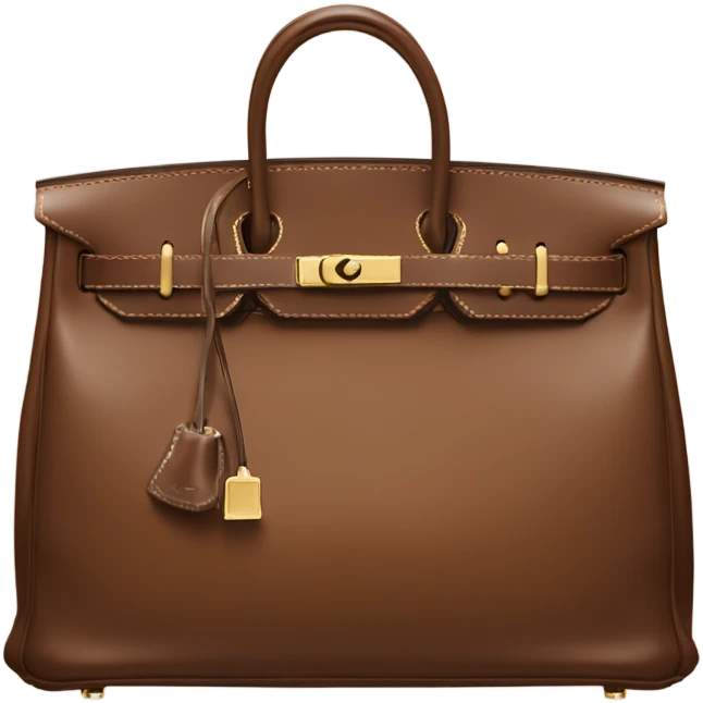 Birkin bag Hermes brown emoji