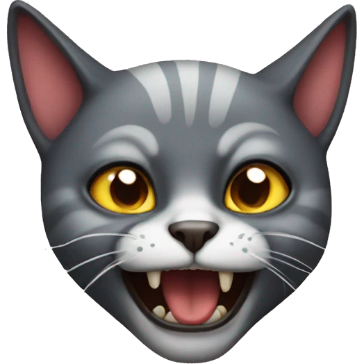freaky cat emoji