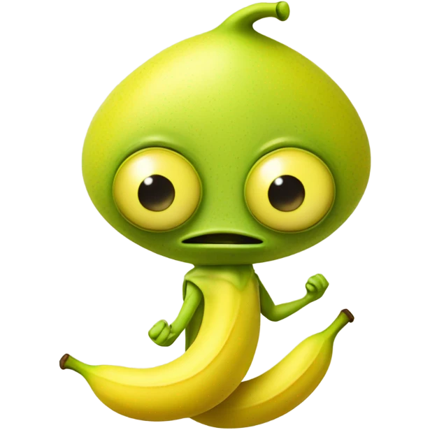 Banana alien emoji