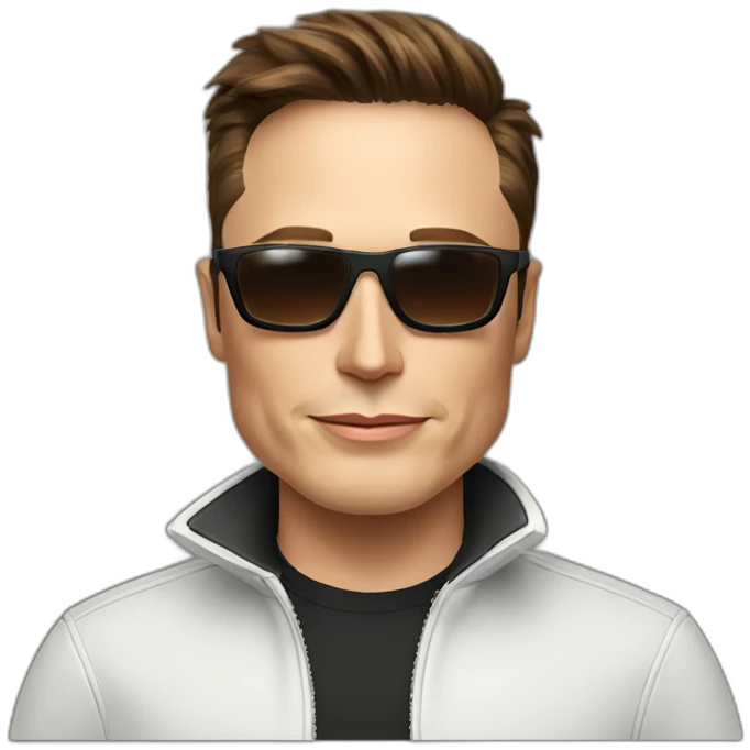 Elon Musk with sunglasses emoji