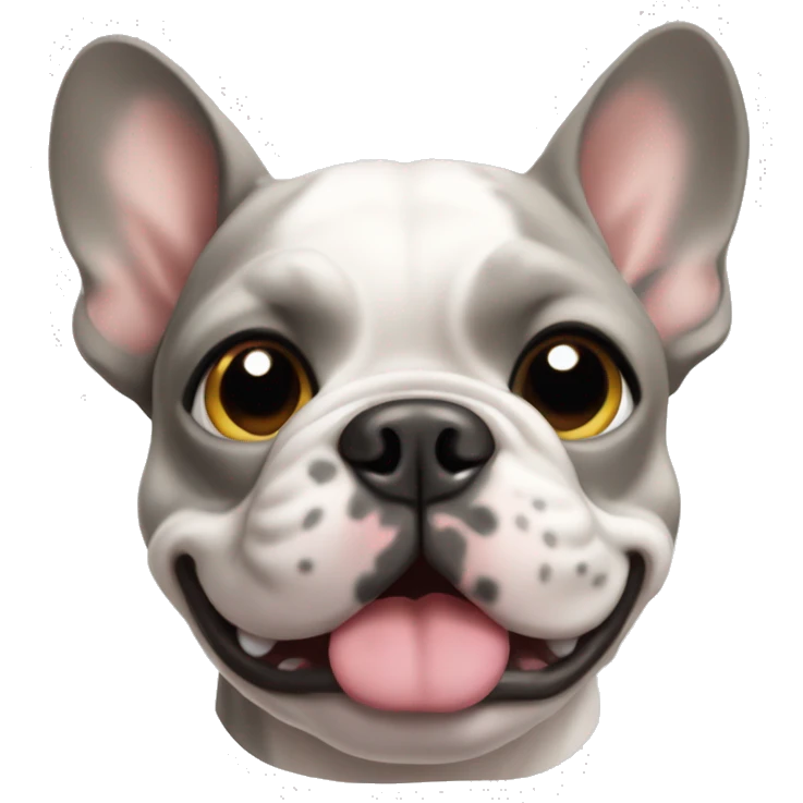 Merle French bulldog emoji