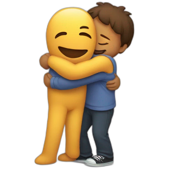 Hug on tape emoji