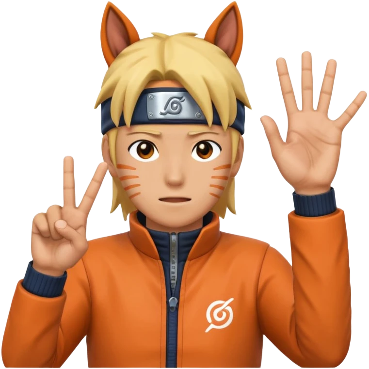Horse hand sigh in naruto just hands no characters emoji