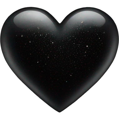 Black heart with sparkles around it  emoji