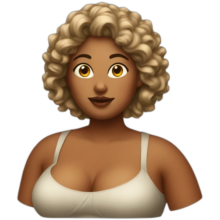 voluptuous woman emoji