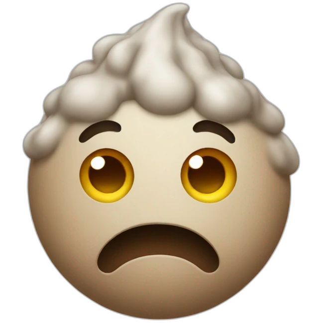 Poo with fever emoji