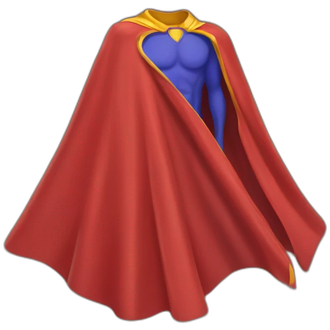 superhero cape emoji