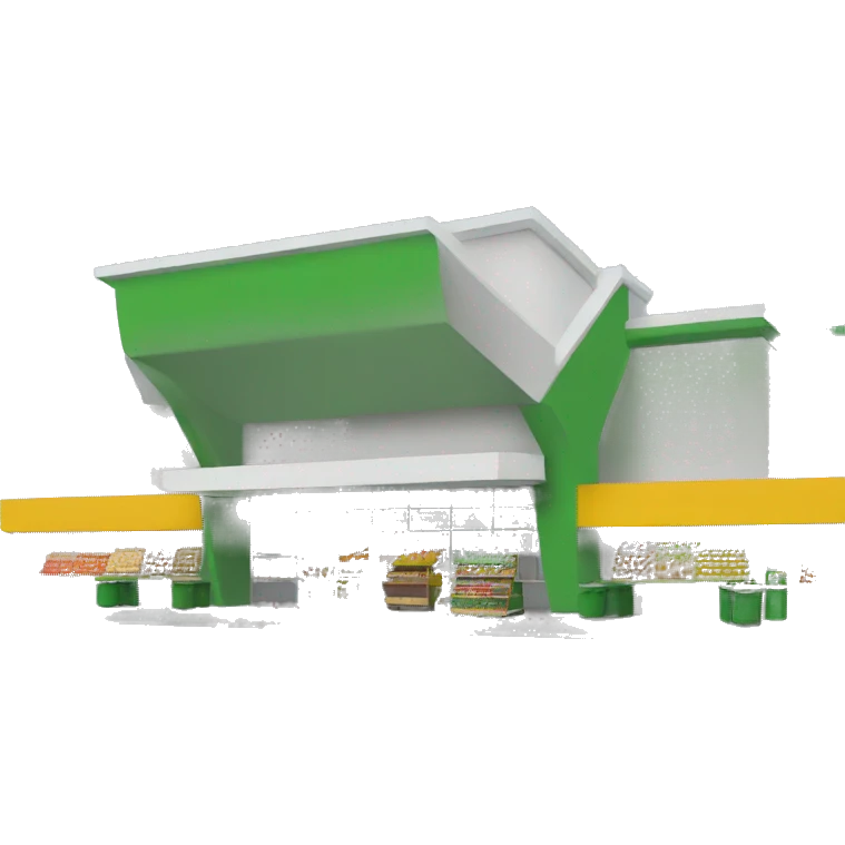 supermarket exterior structure emoji