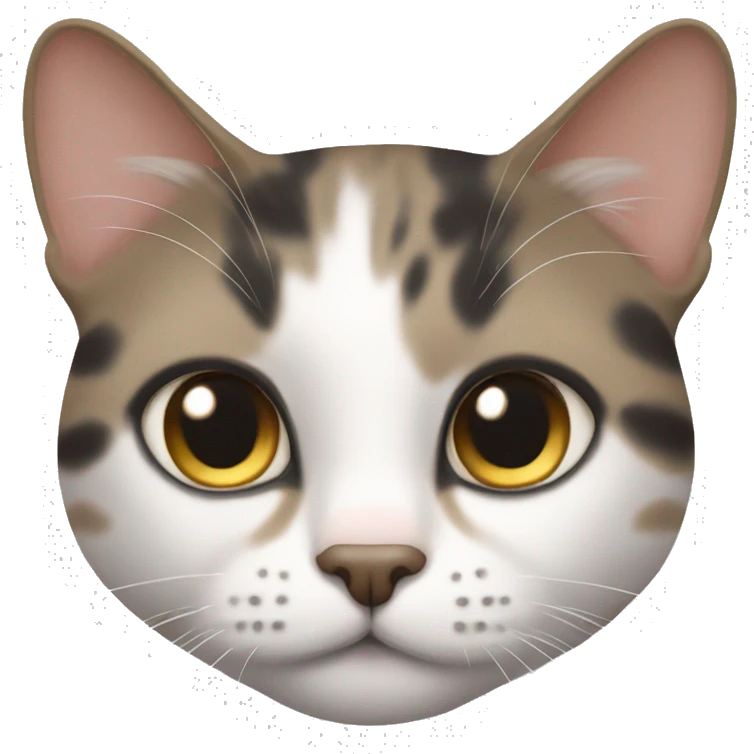 piebald tabby cat emoji