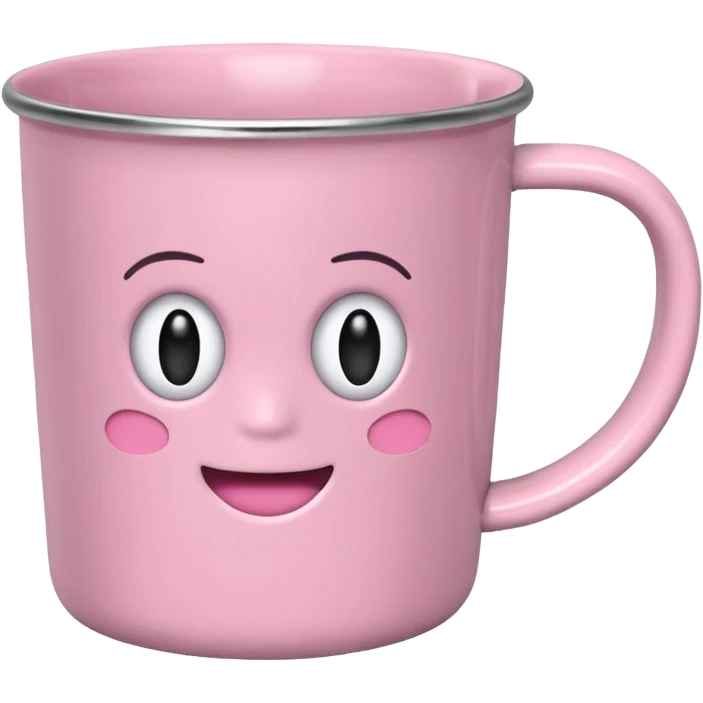 Quiero una taza de la marca standly de color rosa pastel emoji