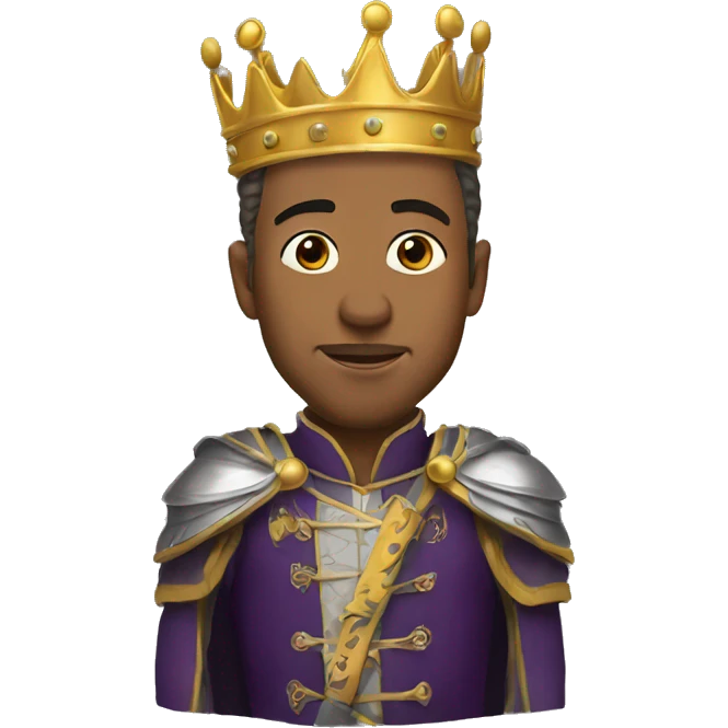 King Baldwin qui lève sa main emoji