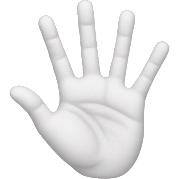 hand is cast emoji