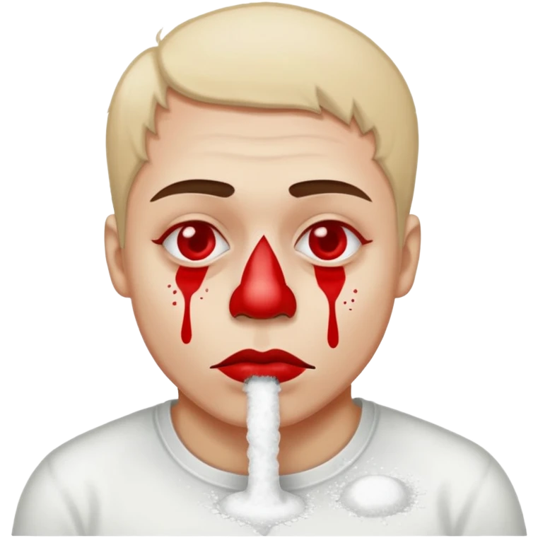 Guy snorting cocaine emoji emoji