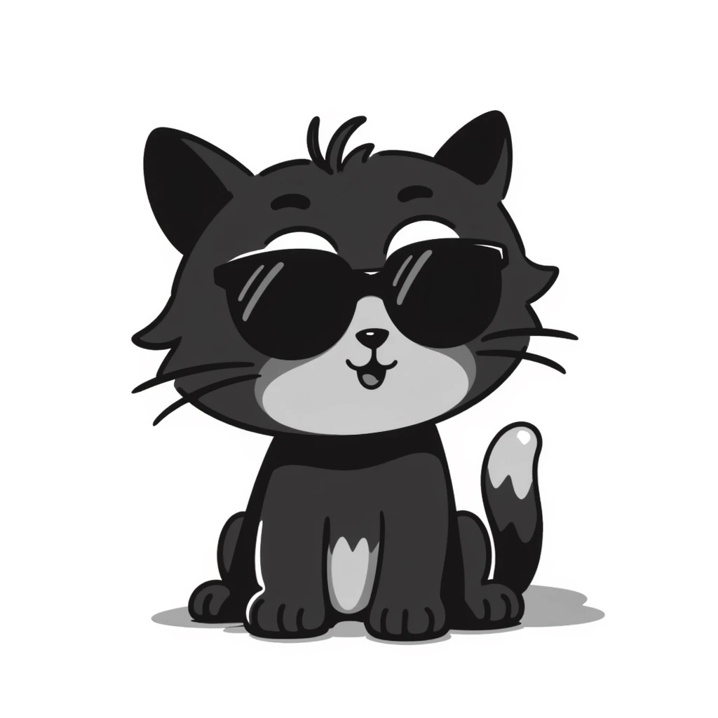 cat wearing sunglasses emoji