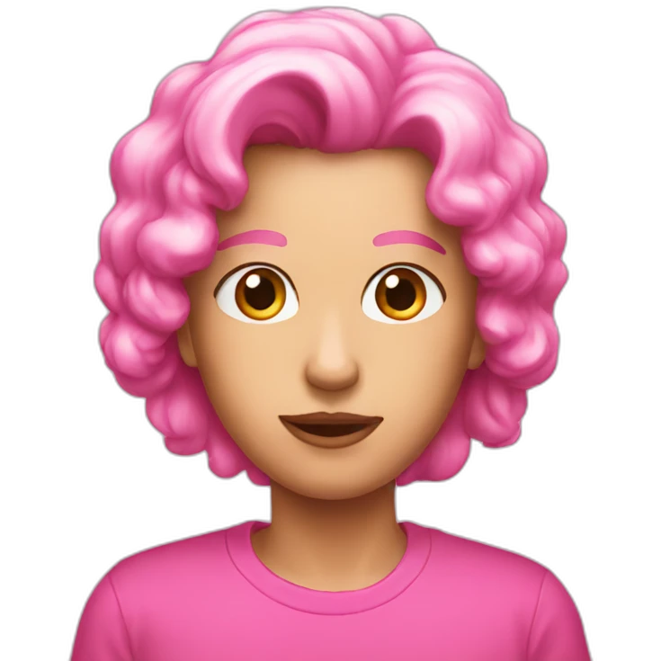 pink attention emoji