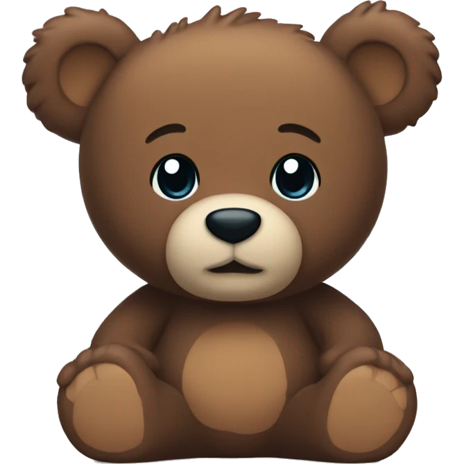 whole body of bear in jellycat style emoji