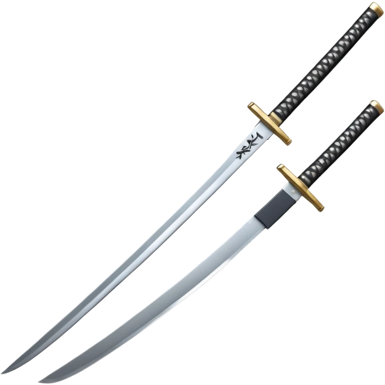 Famous Katana, full length chinese names on blade. emoji
