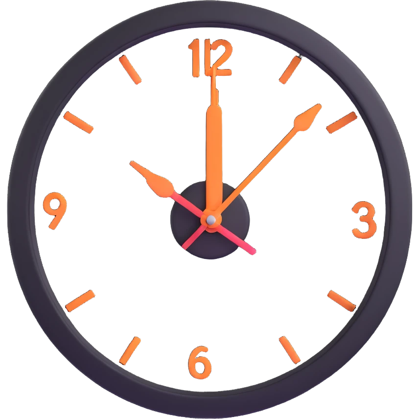 A clock with its hands spinning fast, showing the rapid passage of time. emoji