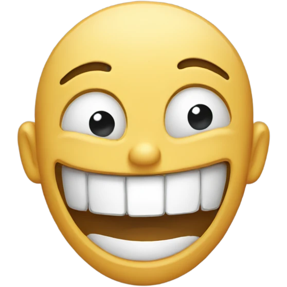 A face rolling eyes and laughing emoji
