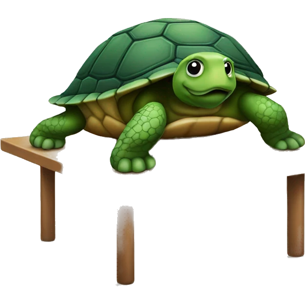 Turtle on table emoji