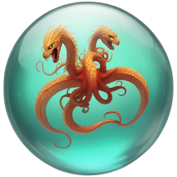 hydra in breacking crystal ball emoji