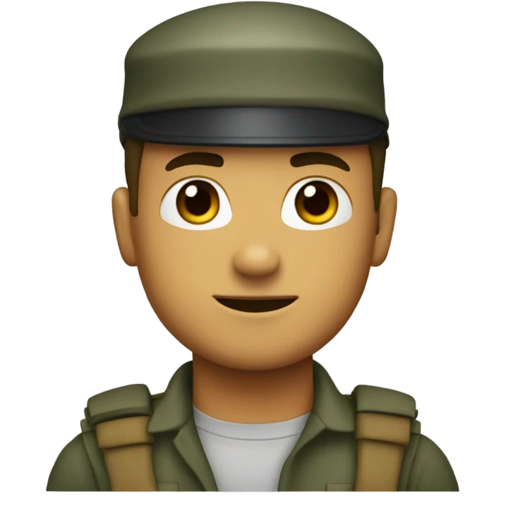 soilder top view emoji