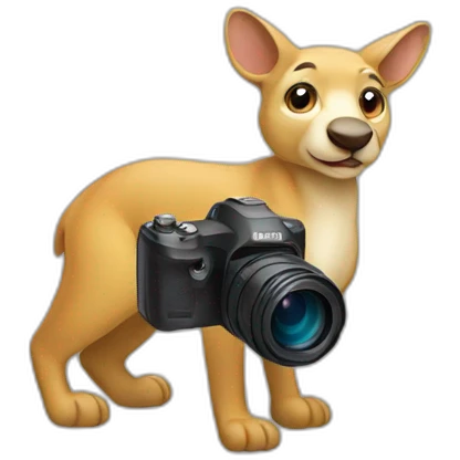 Känguru with a camera  emoji