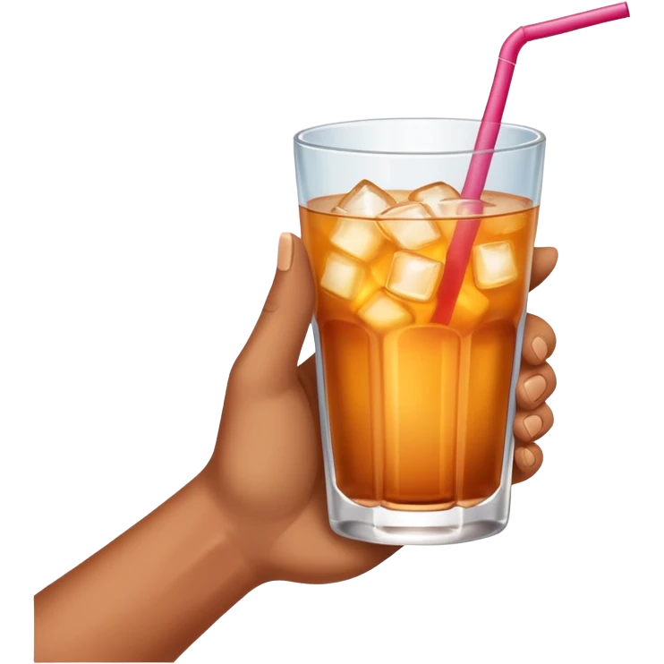 Hand with a drink  emoji