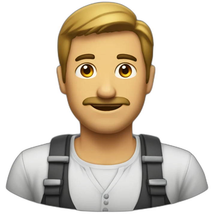 hombre de negocios que encoje los hombros a emoji