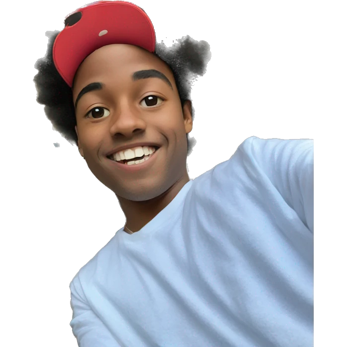 cool boy with afro emoji