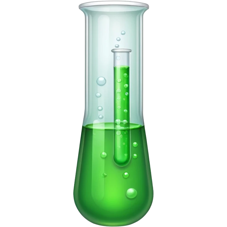 test tube with green liquid emoji