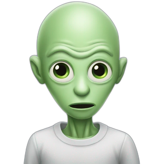 Alien Arthur with a bipolar disorder  emoji